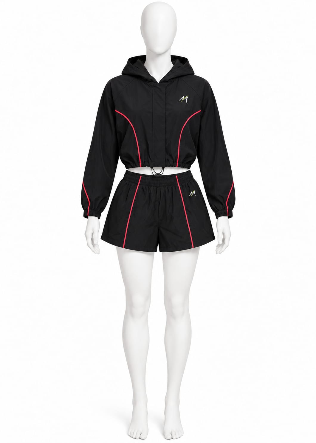 Set Hoodie manga larga & Shorts