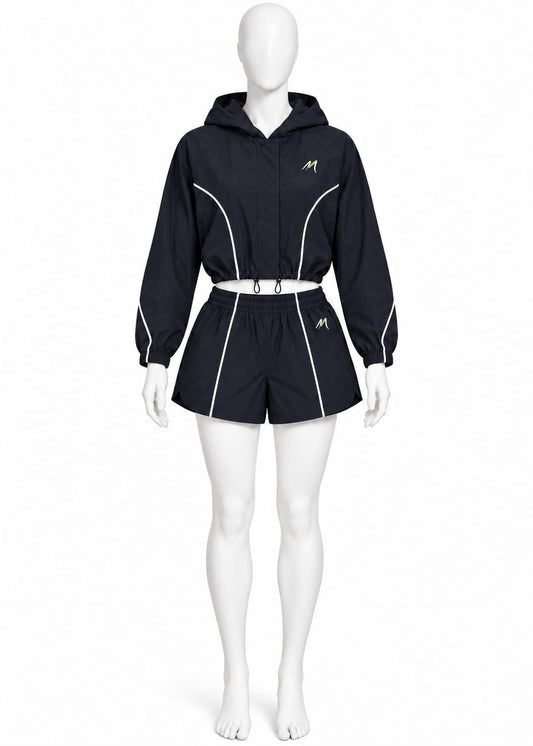 Set Hoodie manga larga & Shorts